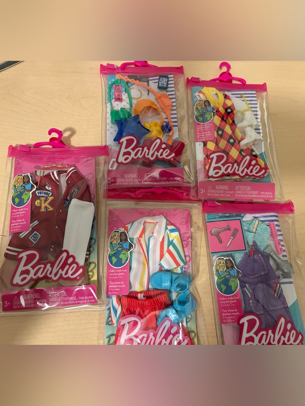 5 sets of BN Barbie Clothing